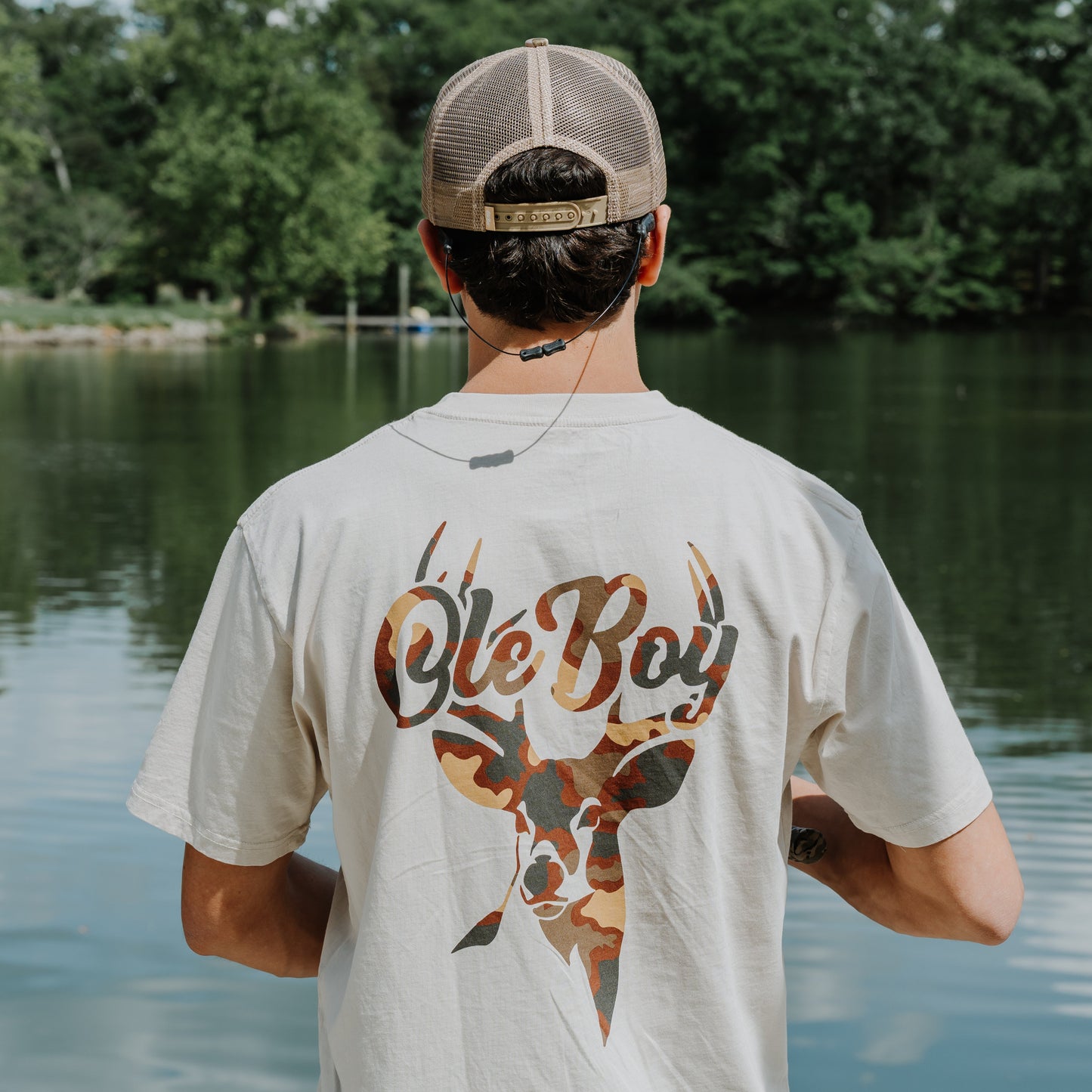 OLE BOY Camo Game T-Shirt - Deer Lifestyle Back