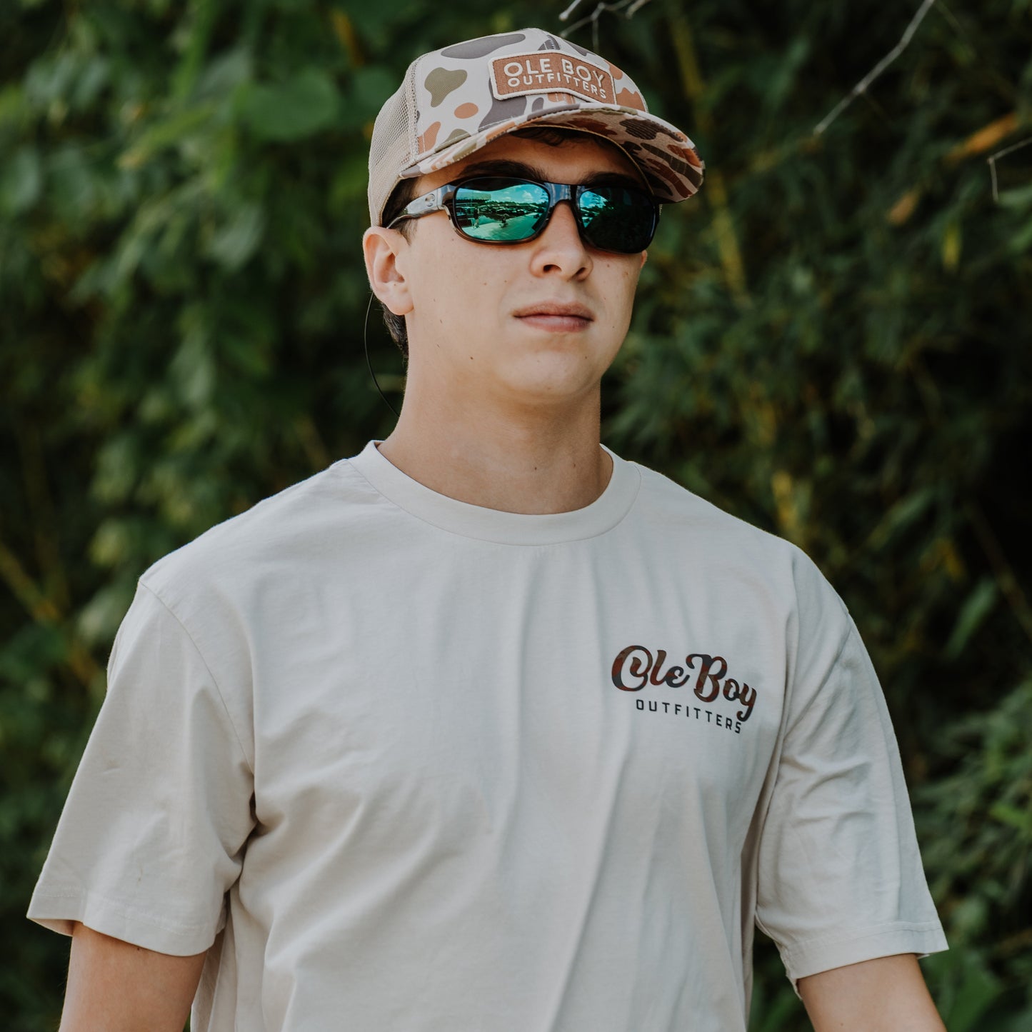 OLE BOY Camo Game T-Shirt - Deer Lifestyle Left Chest