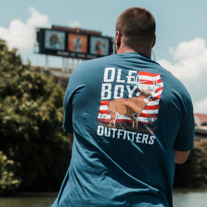 OLE BOY Patriotic Buck Pocket Tee