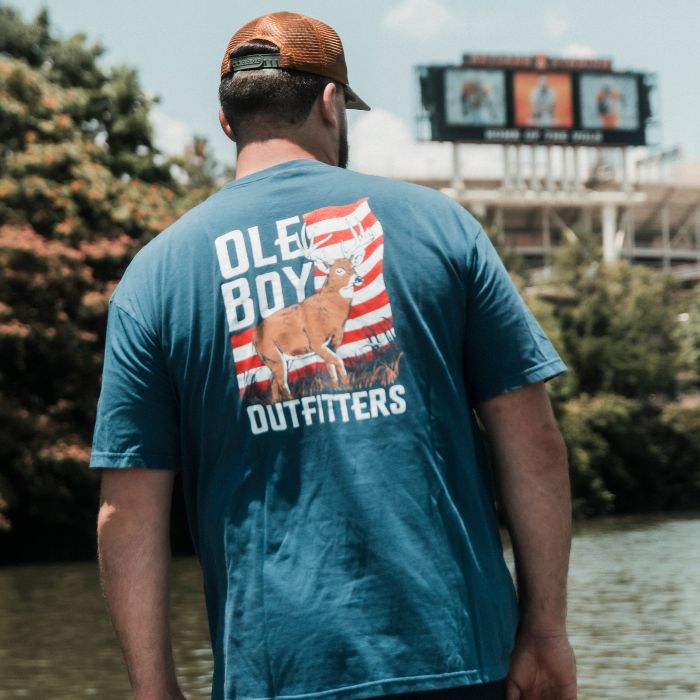 OLE BOY Patriotic Buck Pocket Tee