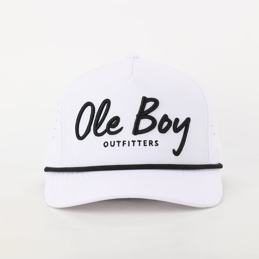 OLE BOY White Performance Golf Hat