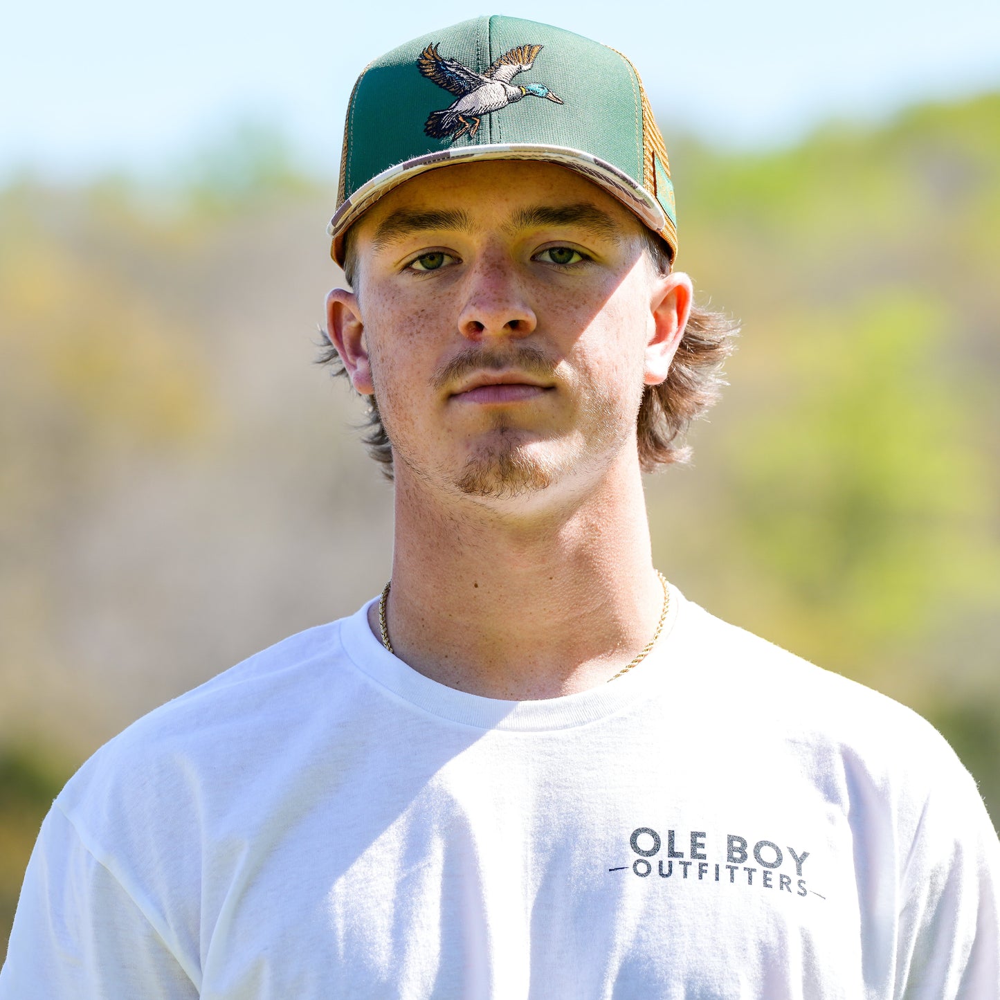 OLE BOY Flying Mallard Camo Trucker Hat XL