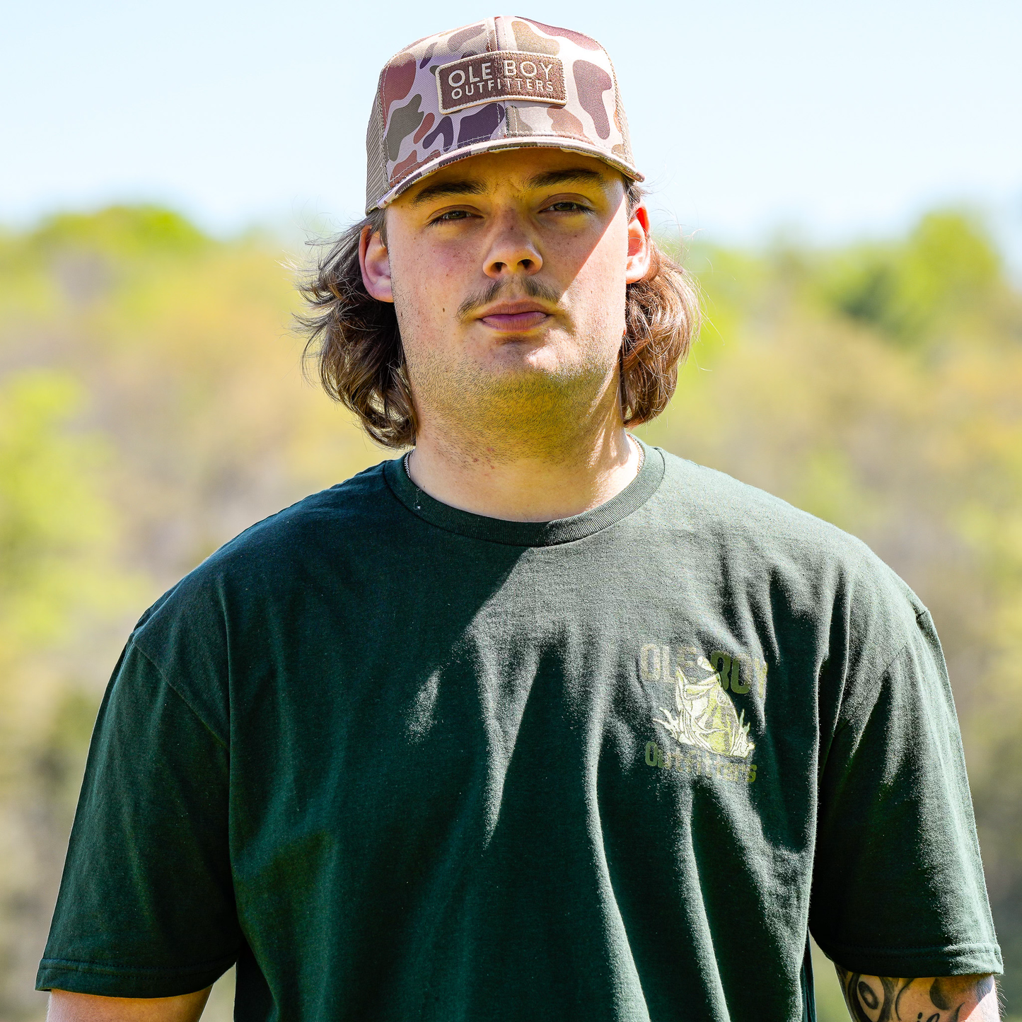 OLE BOY Camo Trucker Hat