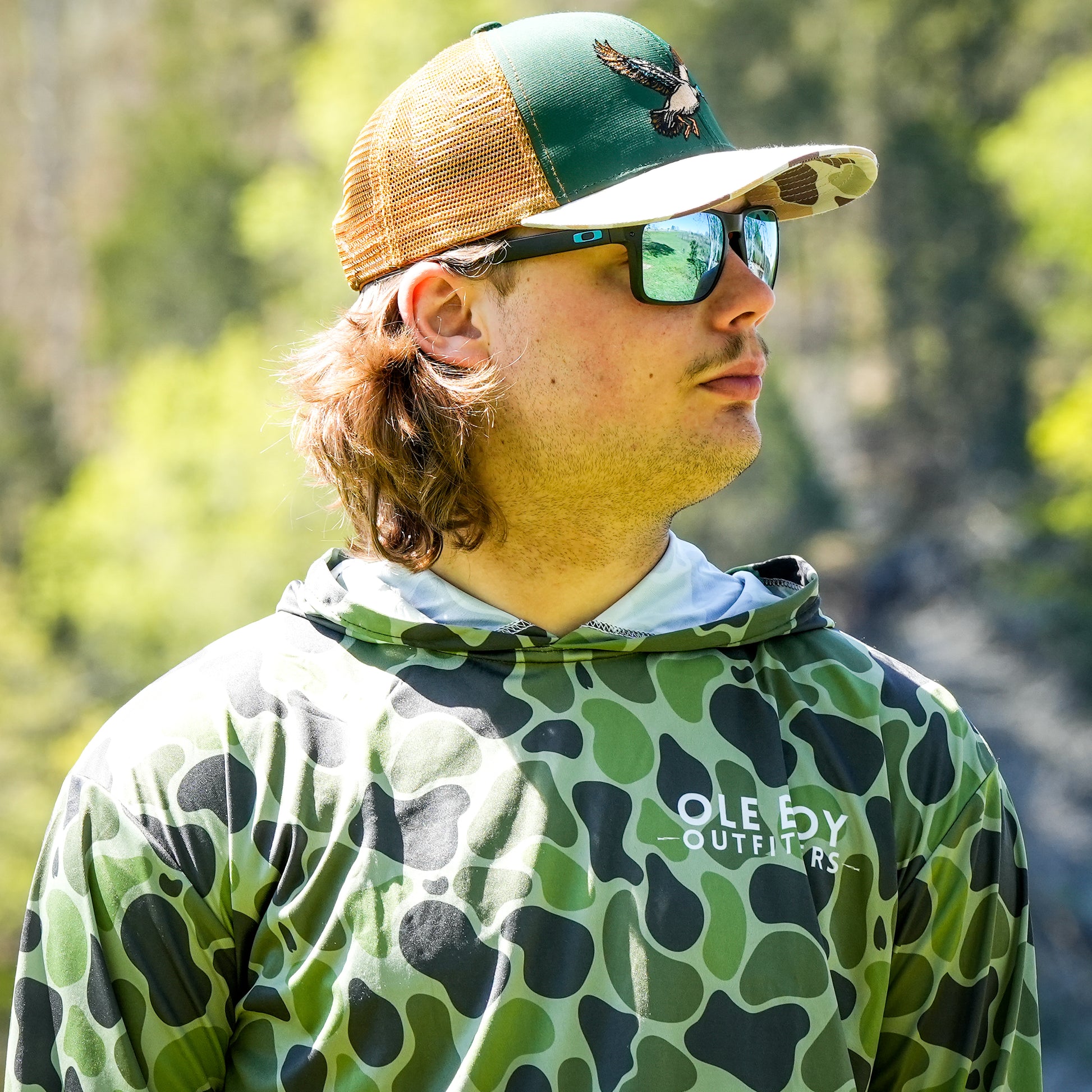 OLE BOY Flying Mallard Camo Trucker Hat