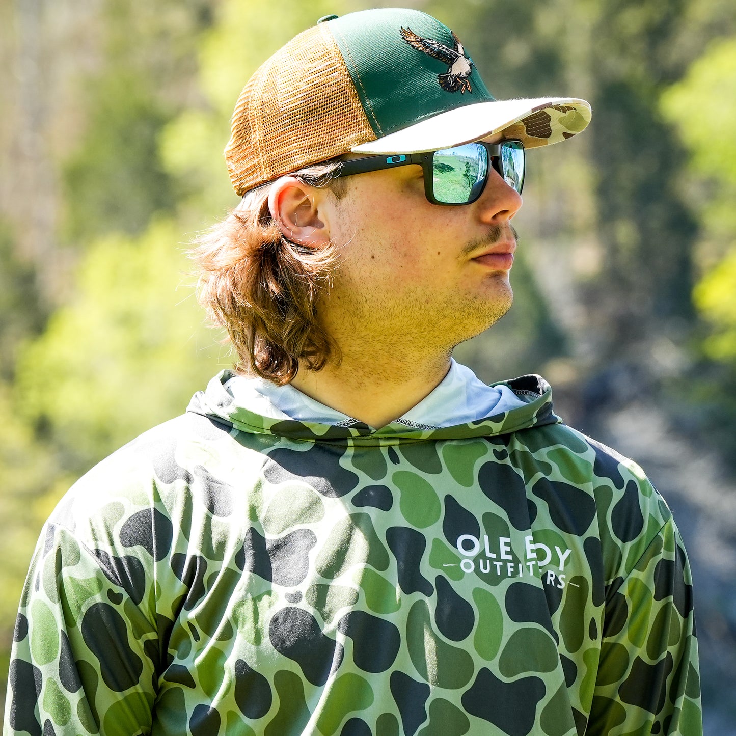 OLE BOY Performance Hooded Tee - Duck Camo