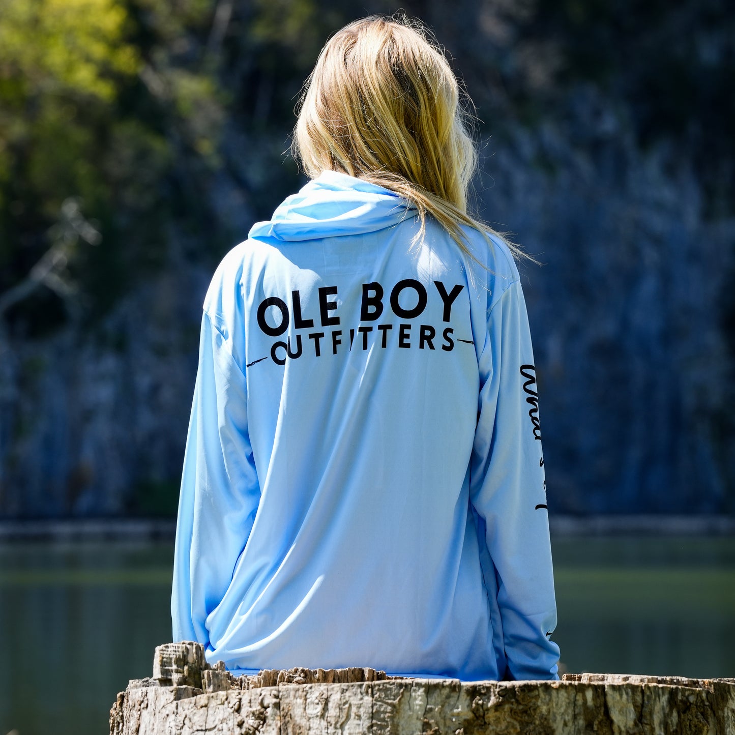 OLE BOY Performance Hooded Tee - Blue