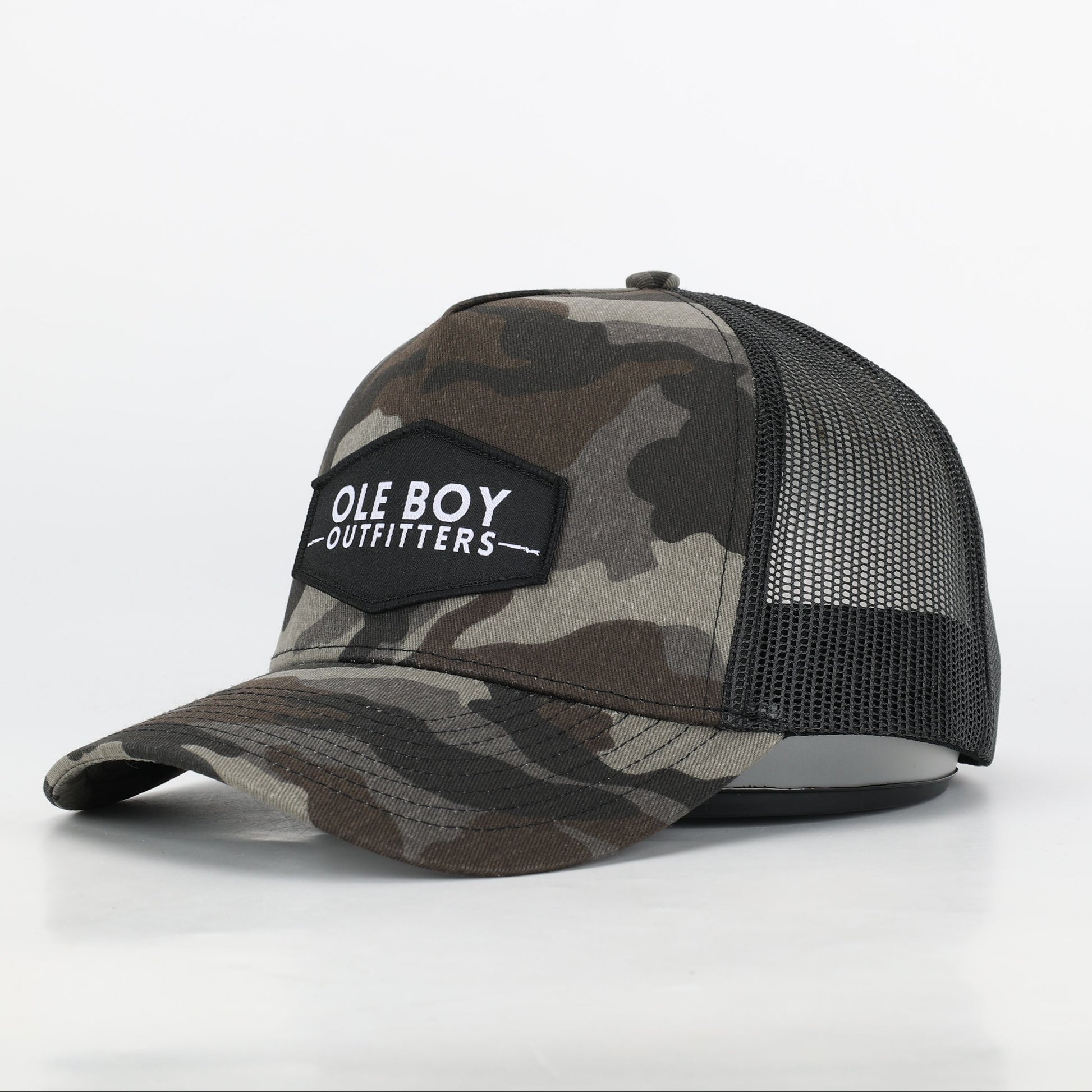 OLE BOY Black Camo Classic Logo Patch Hat