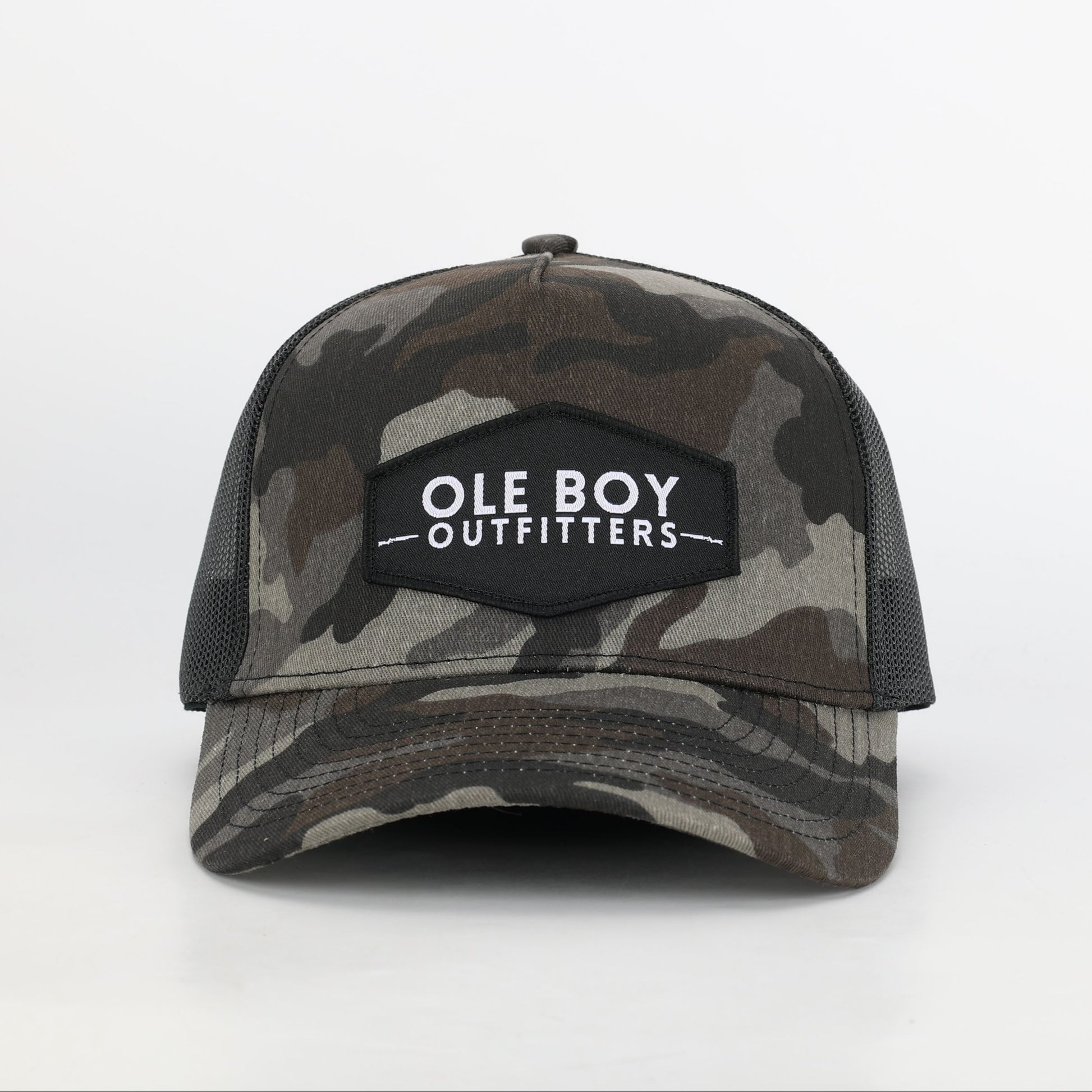 OLE BOY Black Camo Classic Logo Patch Hat