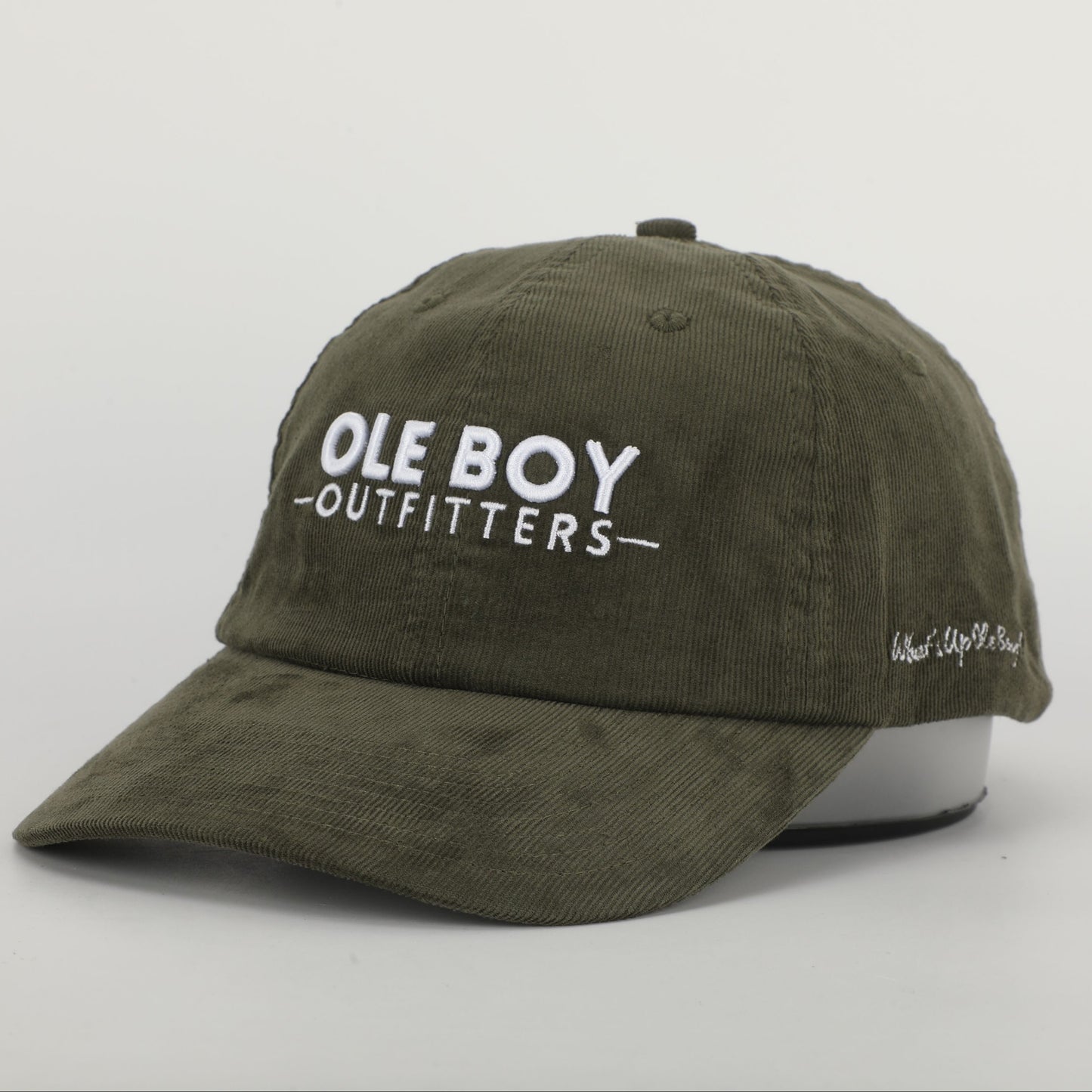 OLE BOY Classic Logo Corduroy Dad Hat - Green