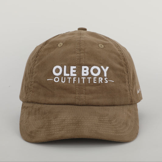 OLE BOY Classic Logo Corduroy Dad Hat - Tan