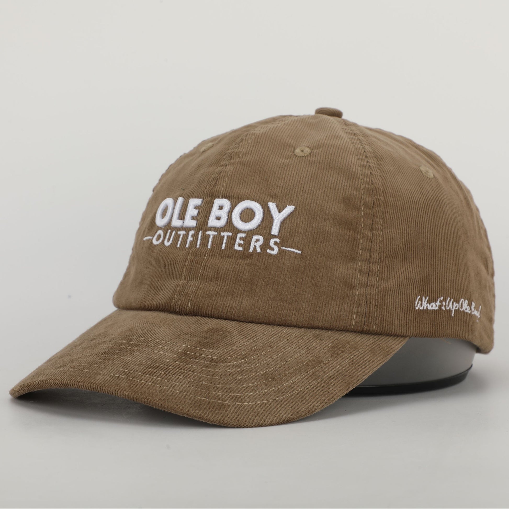 OLE BOY Classic Logo Corduroy Dad Hat - Tan