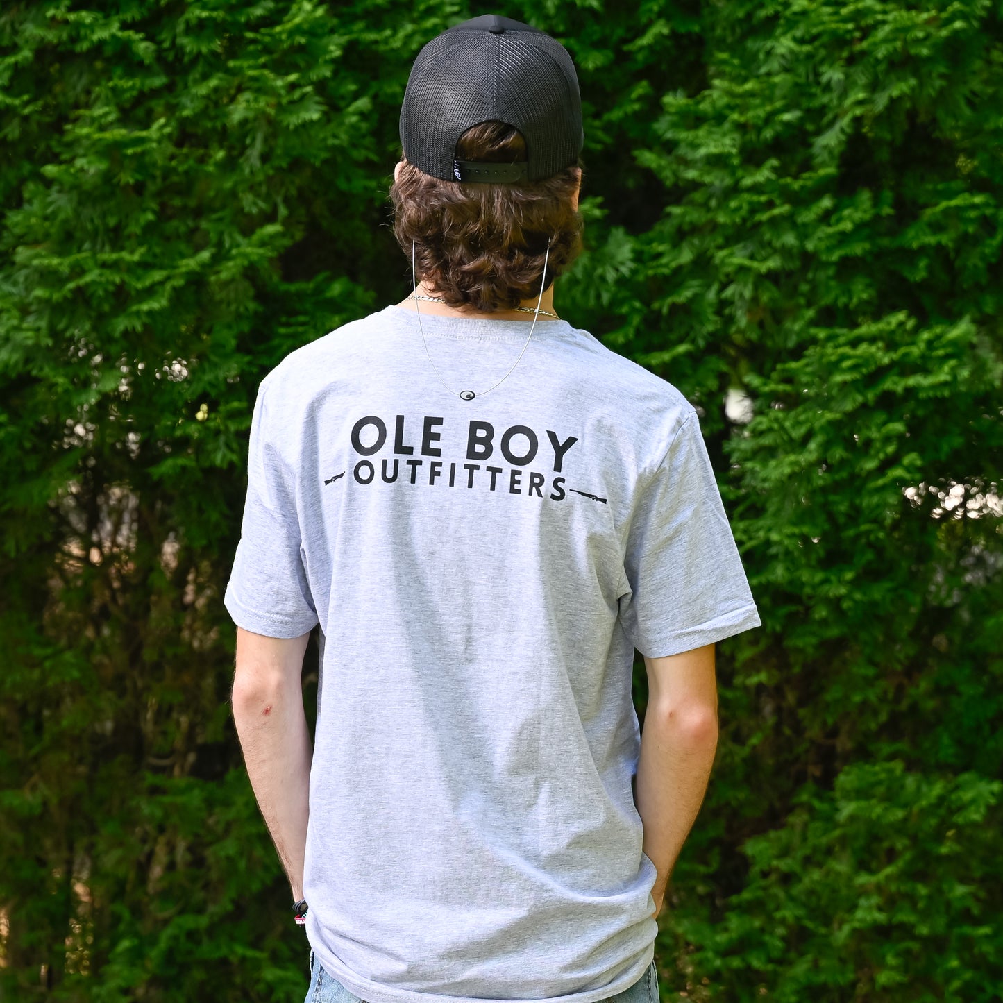 OLE BOY Classic Logo Tee - Sport Grey