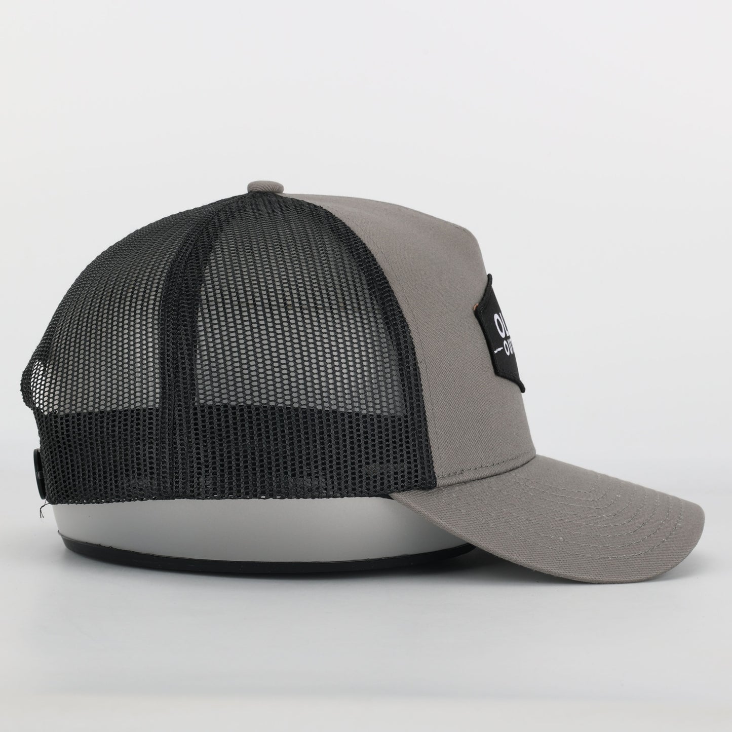 OLE BOY Grey/Black Classic Logo Patch Hat