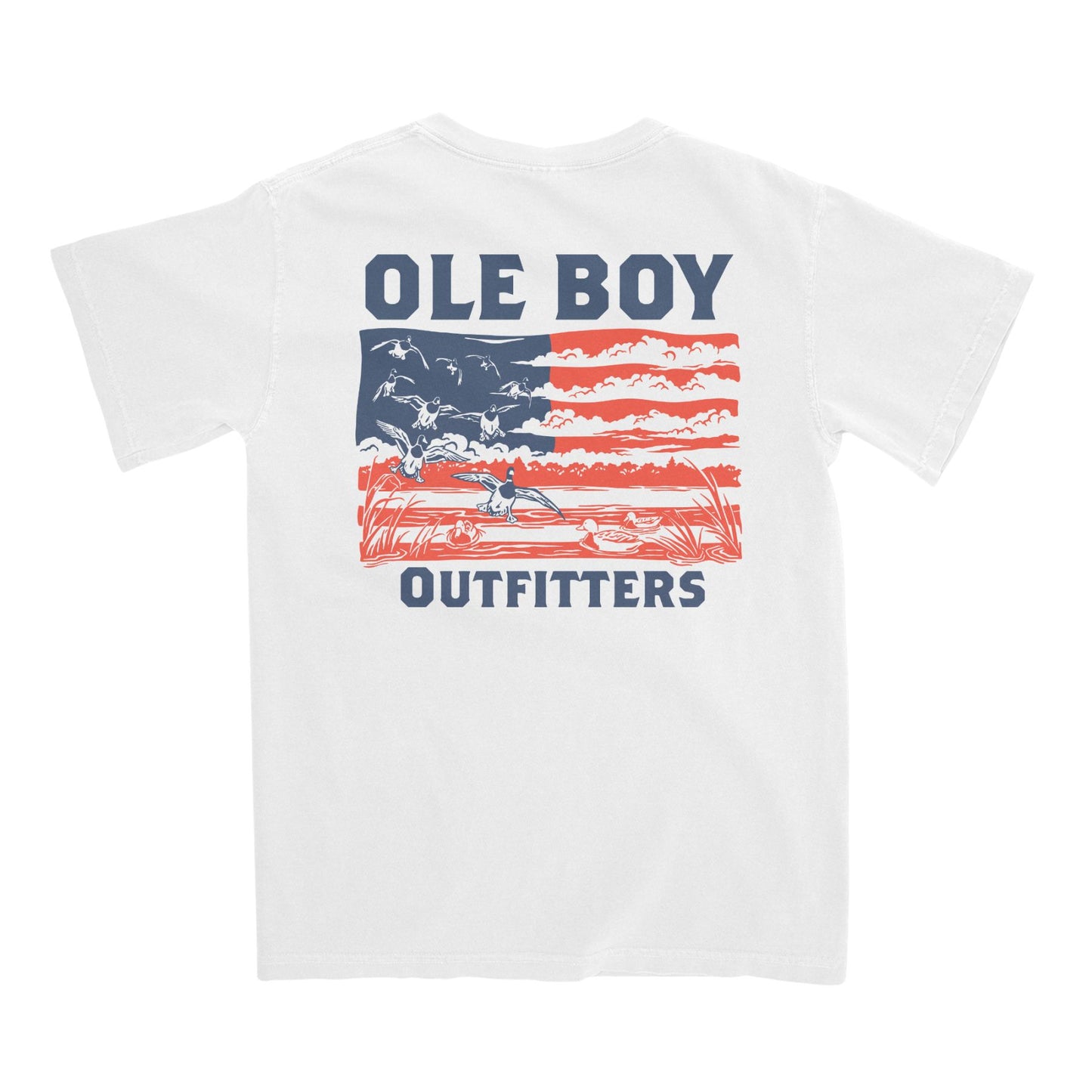 OLE BOY Patriotic Mallard Pocket Tee