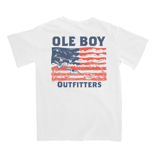 OLE BOY Patriotic Mallard Pocket Tee