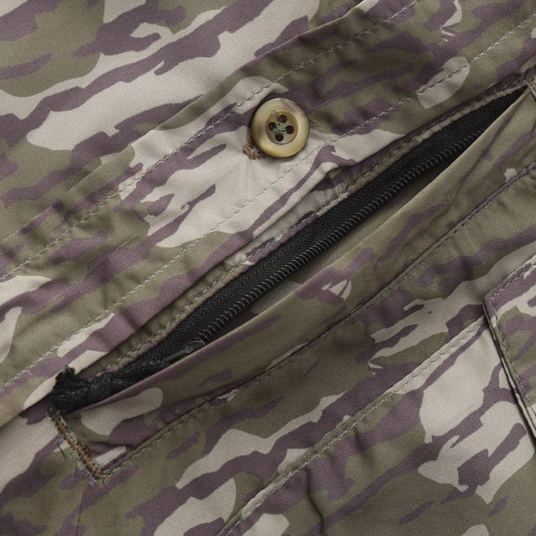 OLE BOY Performance Button Up Fishing Shirt - Bottomland Camo