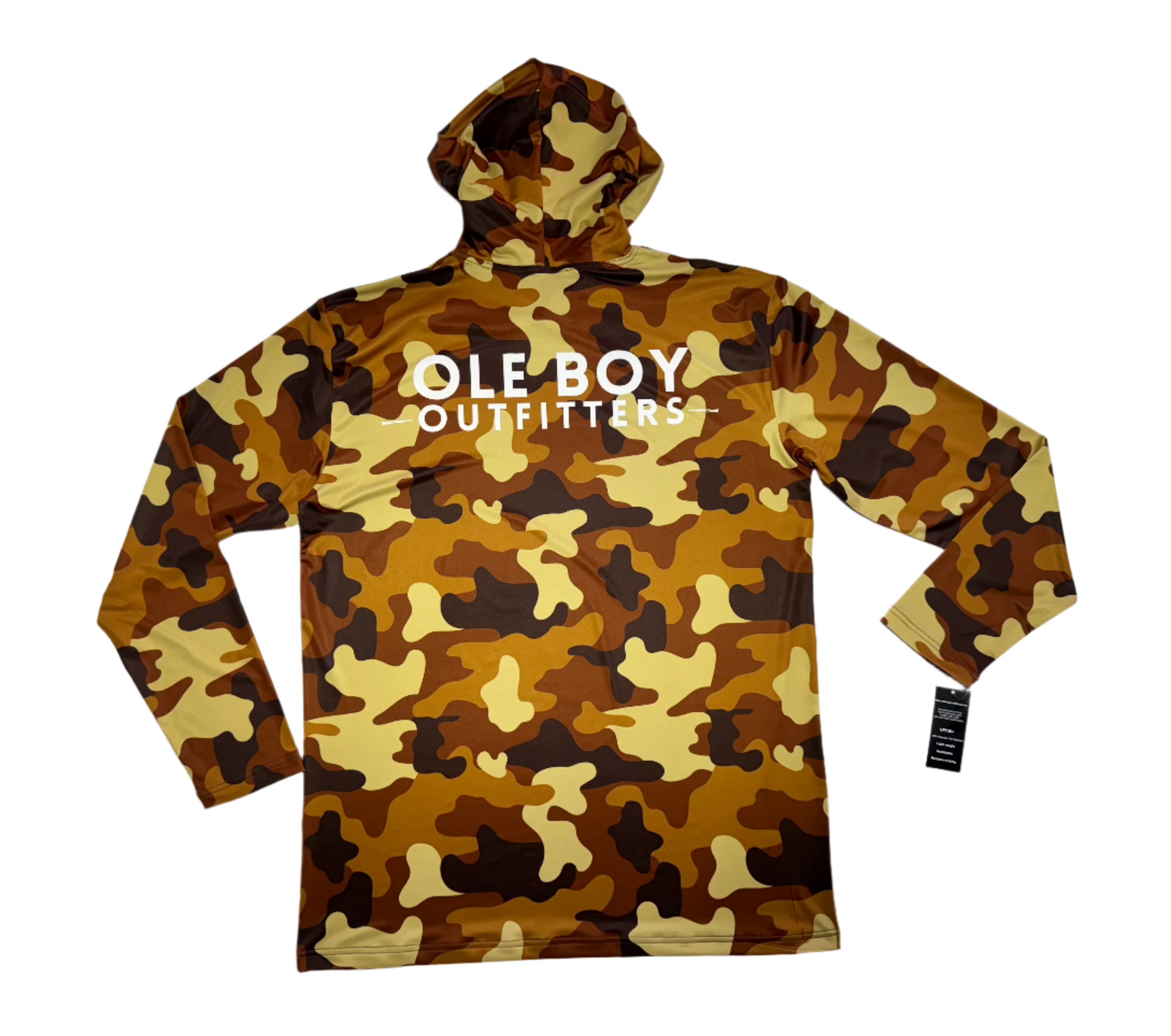 OLE BOY Performance Hooded Tee - Brown Camo