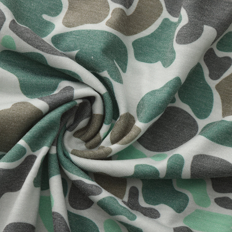 OLE BOY Performance Hooded Tee - Green Camo