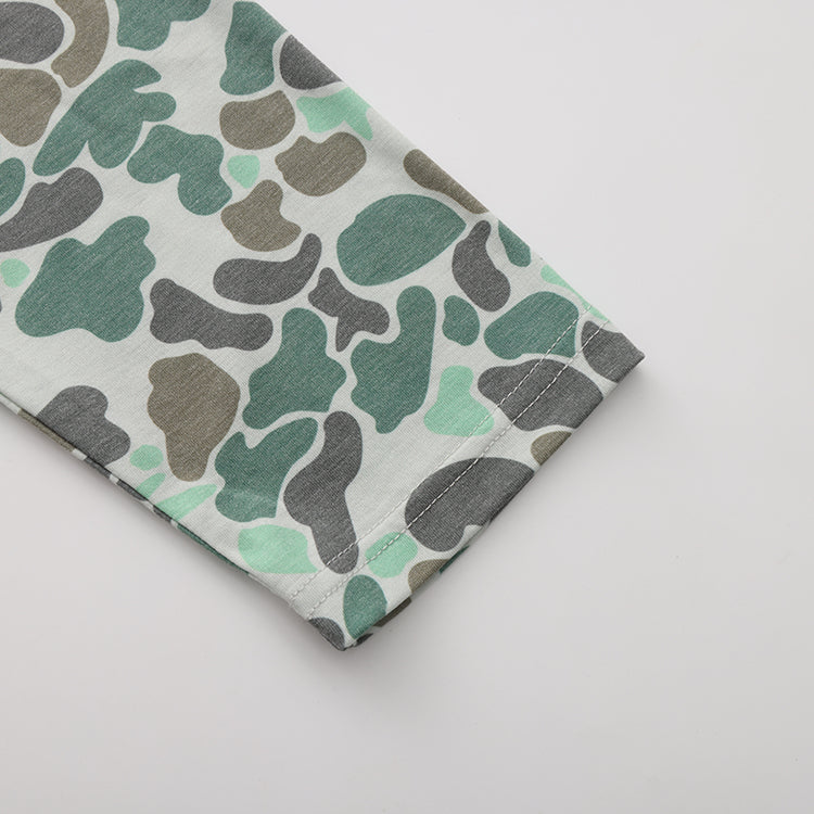 OLE BOY Performance Hooded Tee - Green Camo
