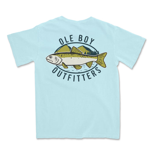 OLE BOY Trout Mountain Pocket Tee - Back