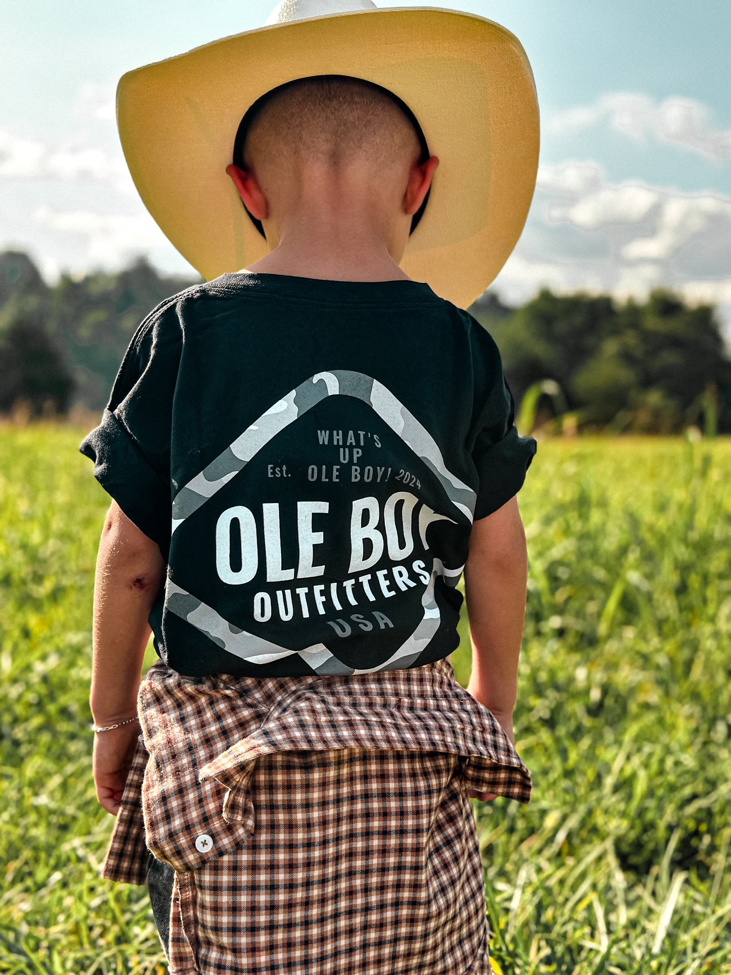 OLE BOY Youth Camo Border Tee