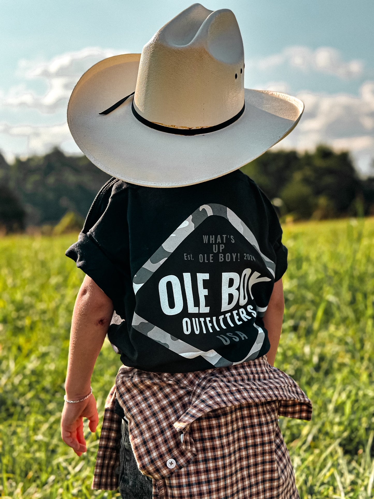 OLE BOY Youth Camo Border Tee