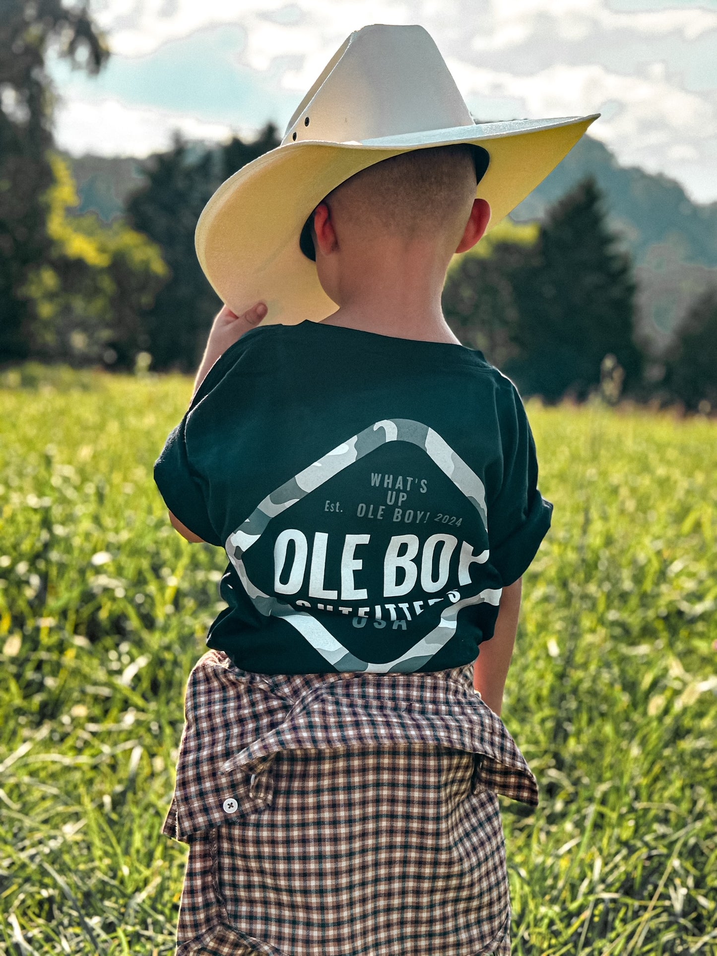 OLE BOY Youth Camo Border Tee