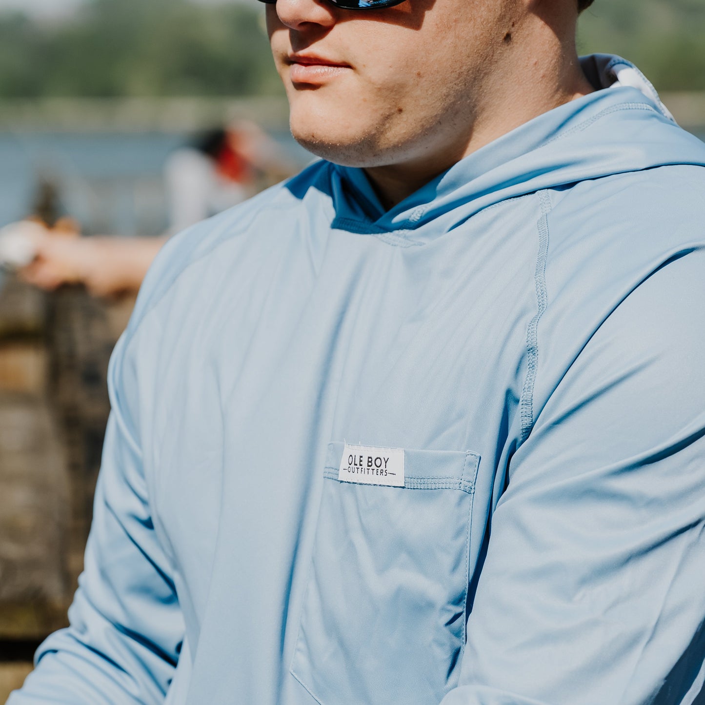 OLE BOY Performance Hooded Tee - Blue