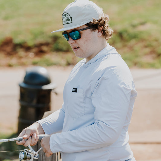 OLE BOY Performance Hooded Tee - Grey